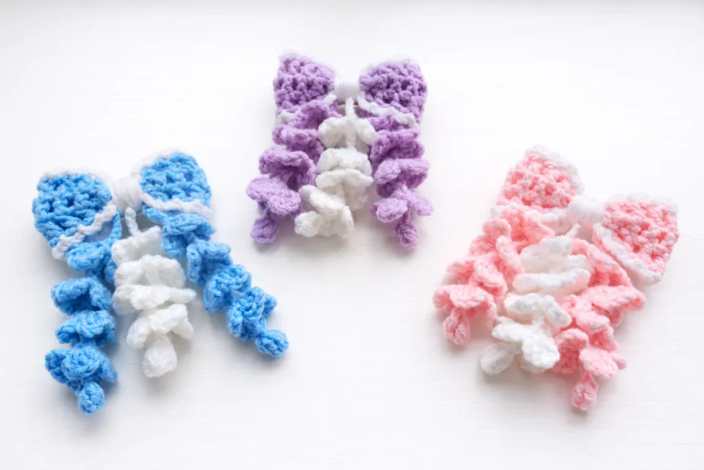 Kẹp hoa tử đằng handmade