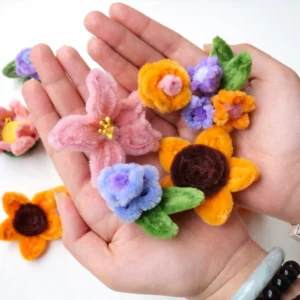 Hình ảnh bó hoa kẽm nhung handmade thích hợp làm quà tặng ngày 8/3.