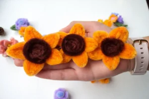 Hoa hướng dương kẽm nhung