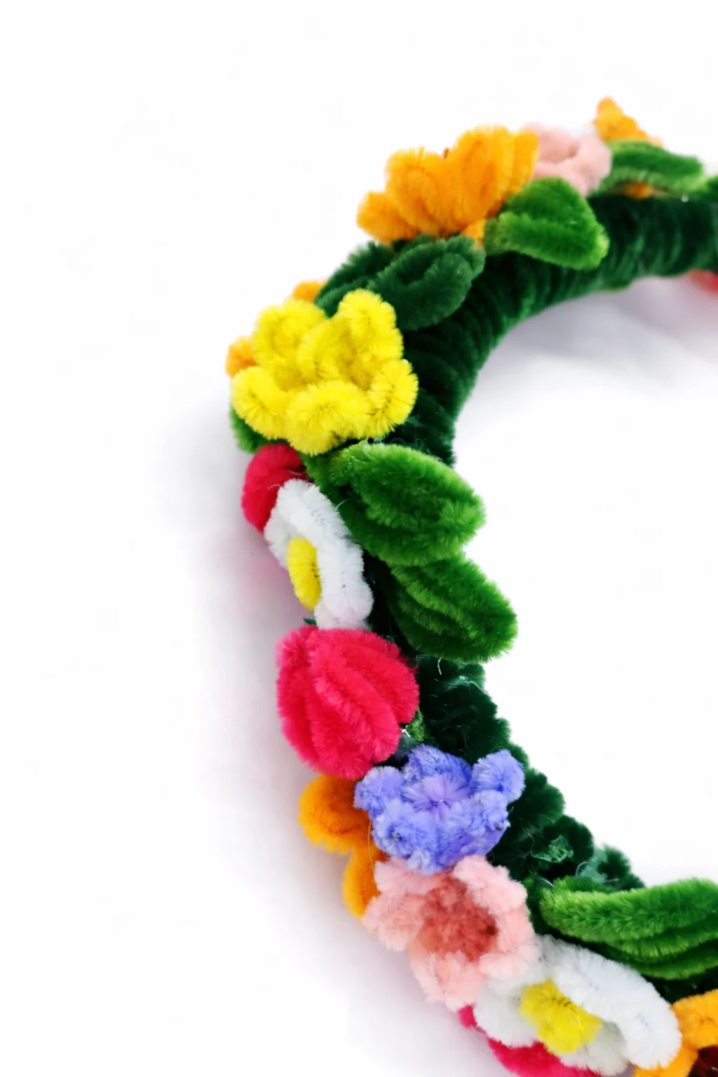 Vòng Hoa Đội Đầu Kẽm Nhung Handmade