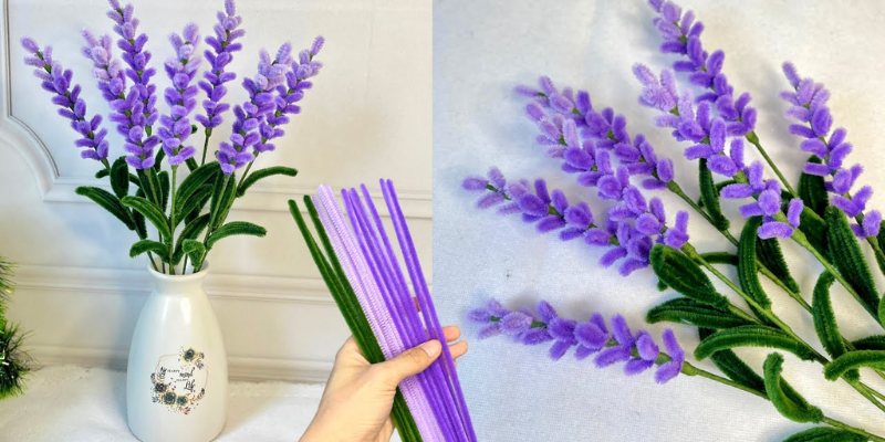 Tỉ mỉ từng cọng kẽm trong khi làm hoa kẽm nhung