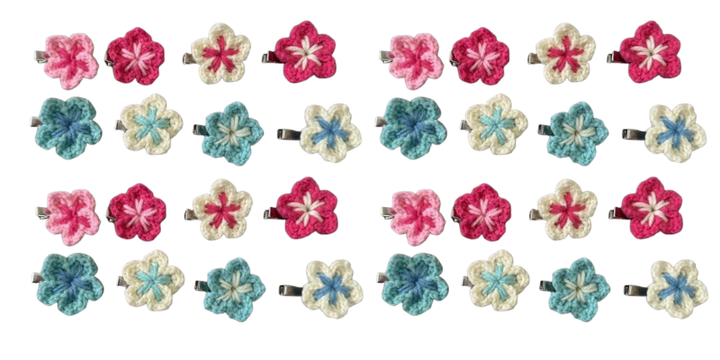 hoa baby len mix cài tóc