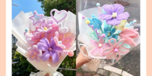 bó hoa kẽm nhung pastel