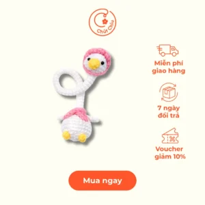 Móc khóa len con vịt