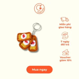 Móc khóa len tờ tiền