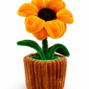 Chậu Hướng Dương Kẽm Nhung Mini Handmade