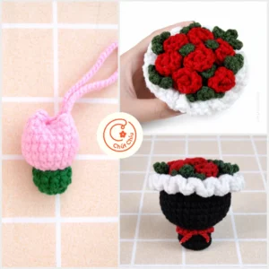 Hoa len handmade tại cửa hàng Chút Chíu