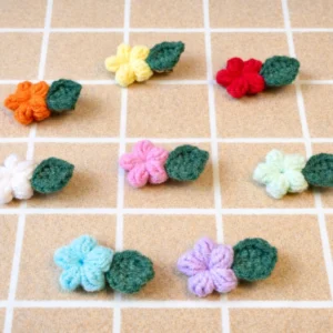kẹp tóc hoa len handmade